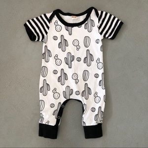 4 for $25! Gender neutral cactus romper